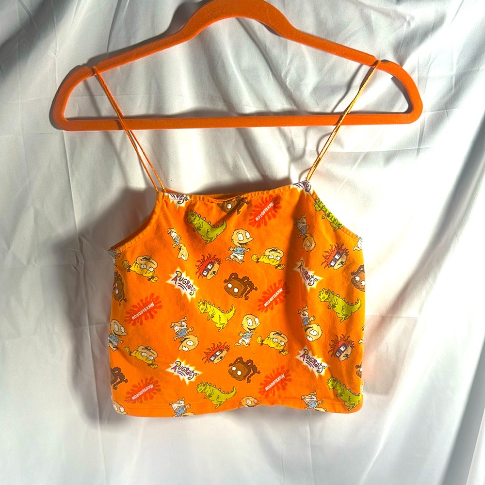 🖤 5/$30 🖤Rugrats crop top orange cartoon 90s/2000s Y2K vintage forever 21